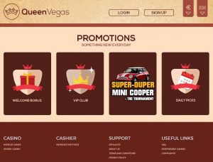 Queen Vegas Casino Screenshot #1