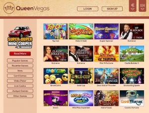 Queen Vegas Casino Screenshot #1