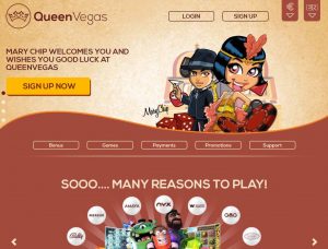 Queen Vegas Casino Screenshot #1