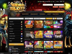 Videoslots Casino Screenshot #1