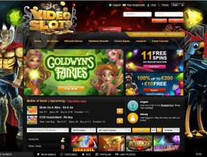 Videoslots Casino Screenshot #1