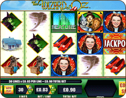 Wizard of Oz Slots Screenshot